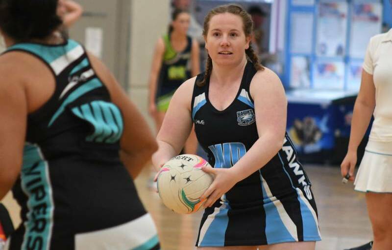 TWO BLUES: Taylah Duncan and her Hawks Royals are looking for their second win on the trot on Saturday. Photo: JUDE KEOGH