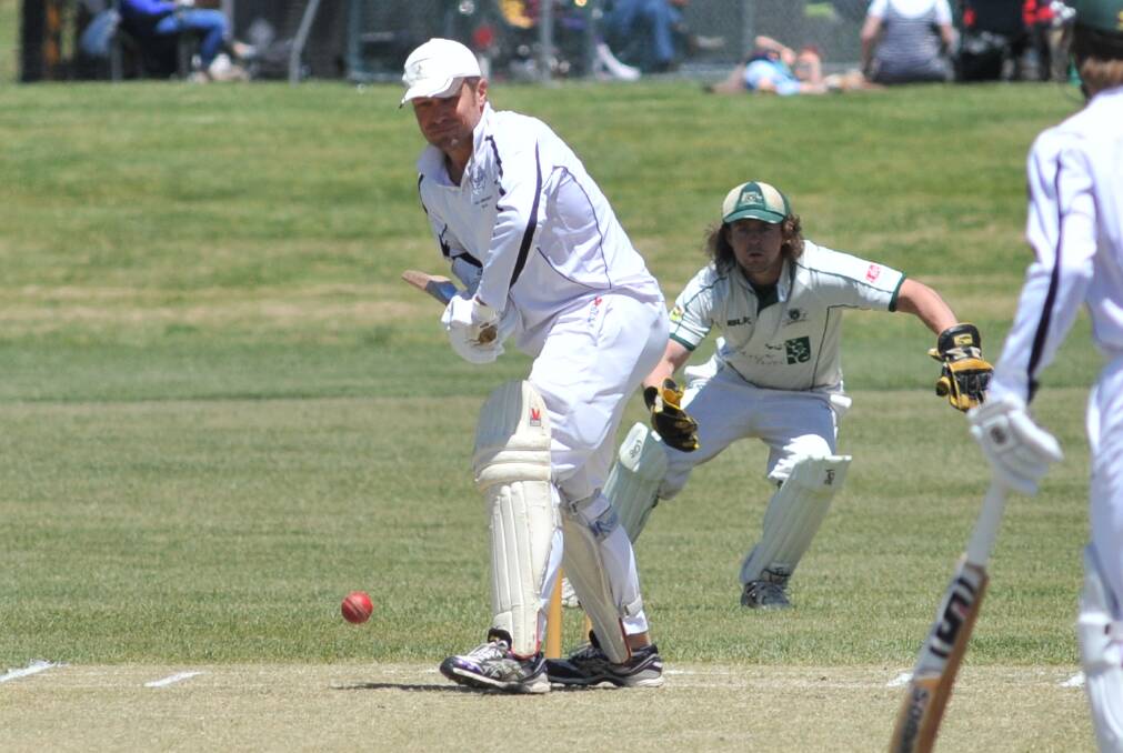 HUGE LOSS: Steve Geyer is a big loss for Kinross this weekend, but his absence is compounded by the fact his son Tom is unavailable too. They're the students' leading run-scorers. Photo: JUDE KEOGH