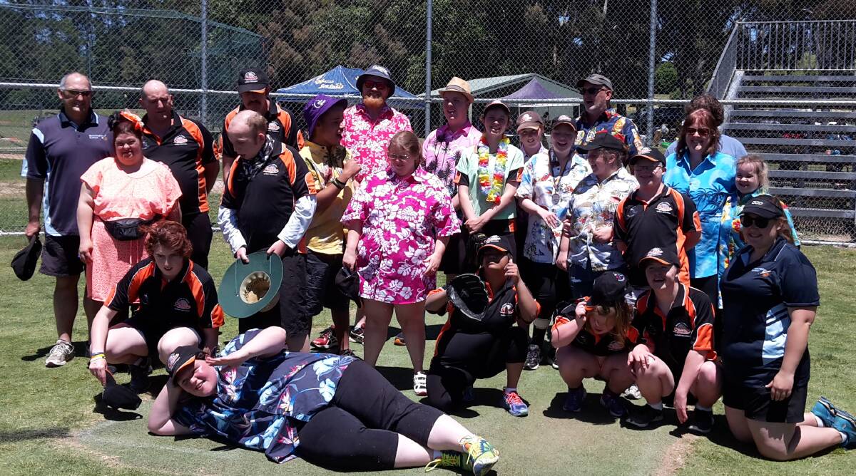 GREAT DAY: Everyone enjoyed the Hawaiian Theme for the Kandooz Disability Players on the diamonds. Photo: CONTRIBUTED