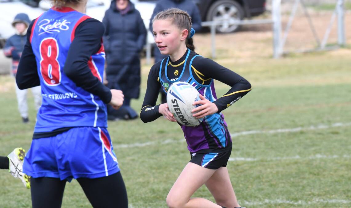 STAR OF THE SHOW: Orange's Ava Cole was one of four Thunder aces picked for the NSW Touch Football merit sides from their Hunter-Western outfits' campaigns. Photo: CARLA FREEDMAN
