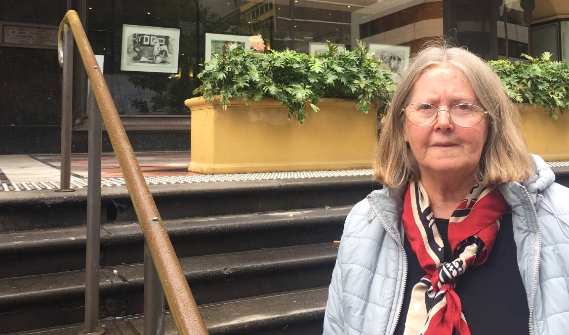 NOT OVER YET:  Carole Clarke, the mother of St Stanislaus' College whistleblower Tor Nielsen, outside the Downing Centre on Thursday.