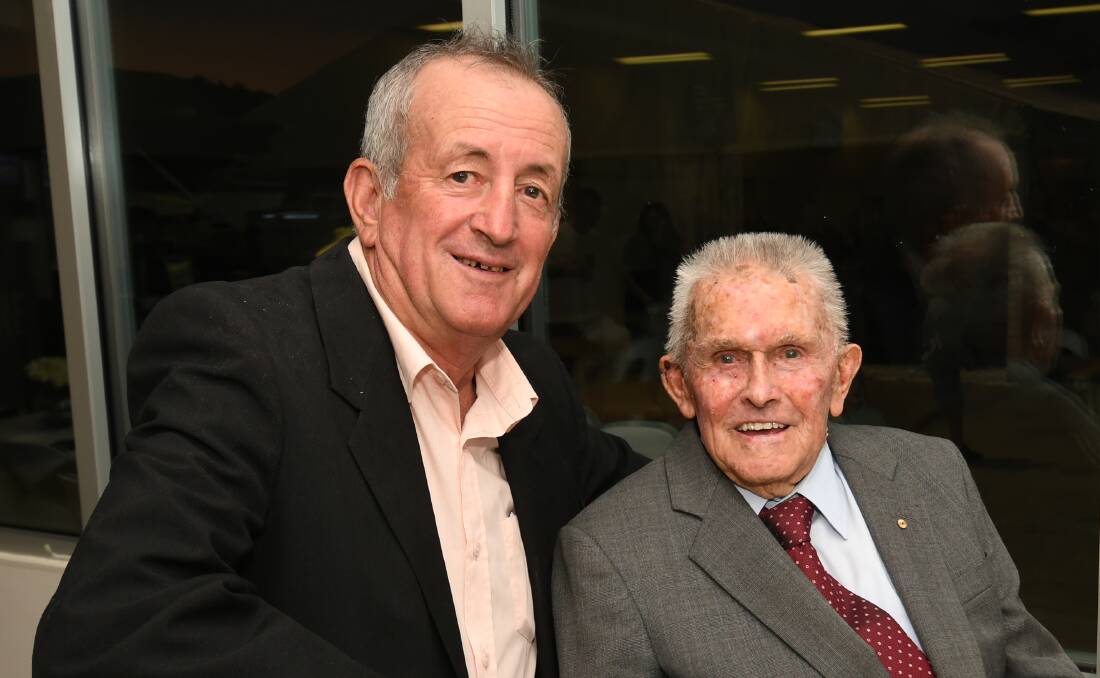 FAREWELL: Bathurst mayor Bobby Bourke has paid tribute to the late A.D. Turnbull. The pair were pictured together at the Shirley Turnbull Memorial race meeting in December. Photo: CHRIS SEABROOK