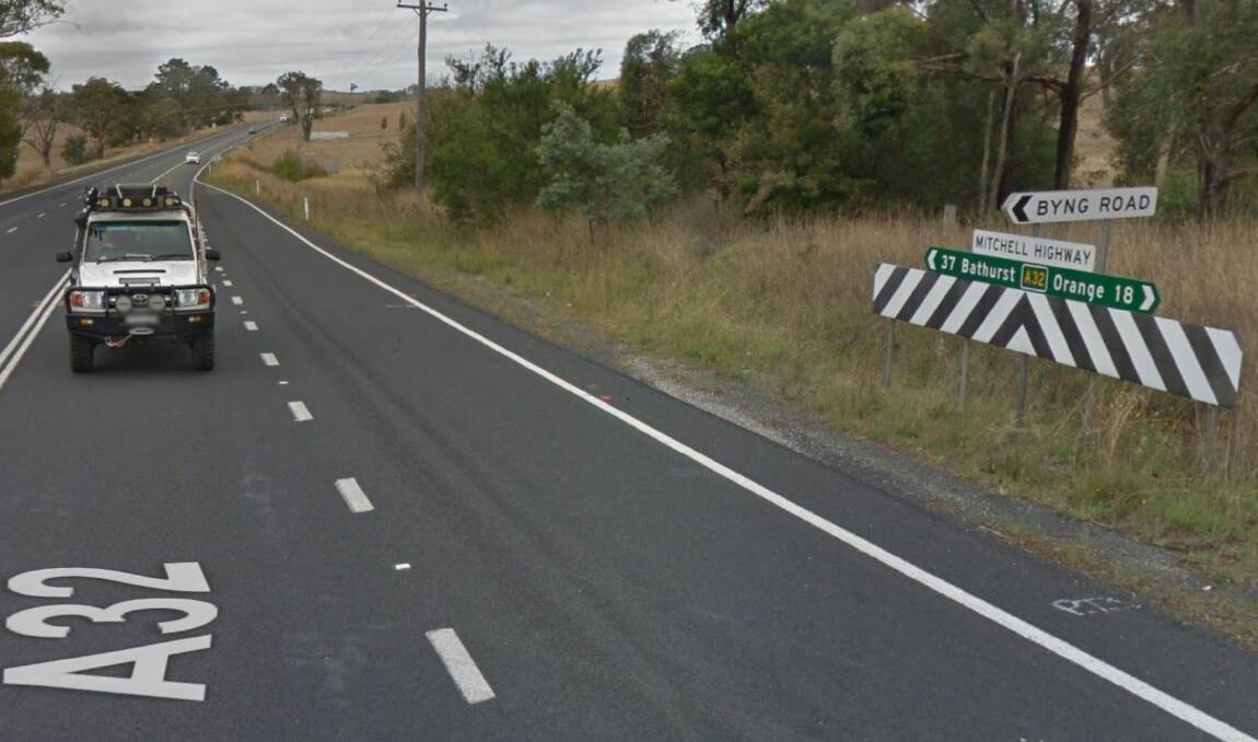 EXPECT DELAYS: The Mitchell Highway at Guyong, between Bathurst and Orange. Photo: Google Maps