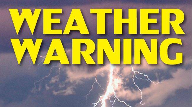 Storm warning: Region warned to brace for wind, hail and heavy rain
