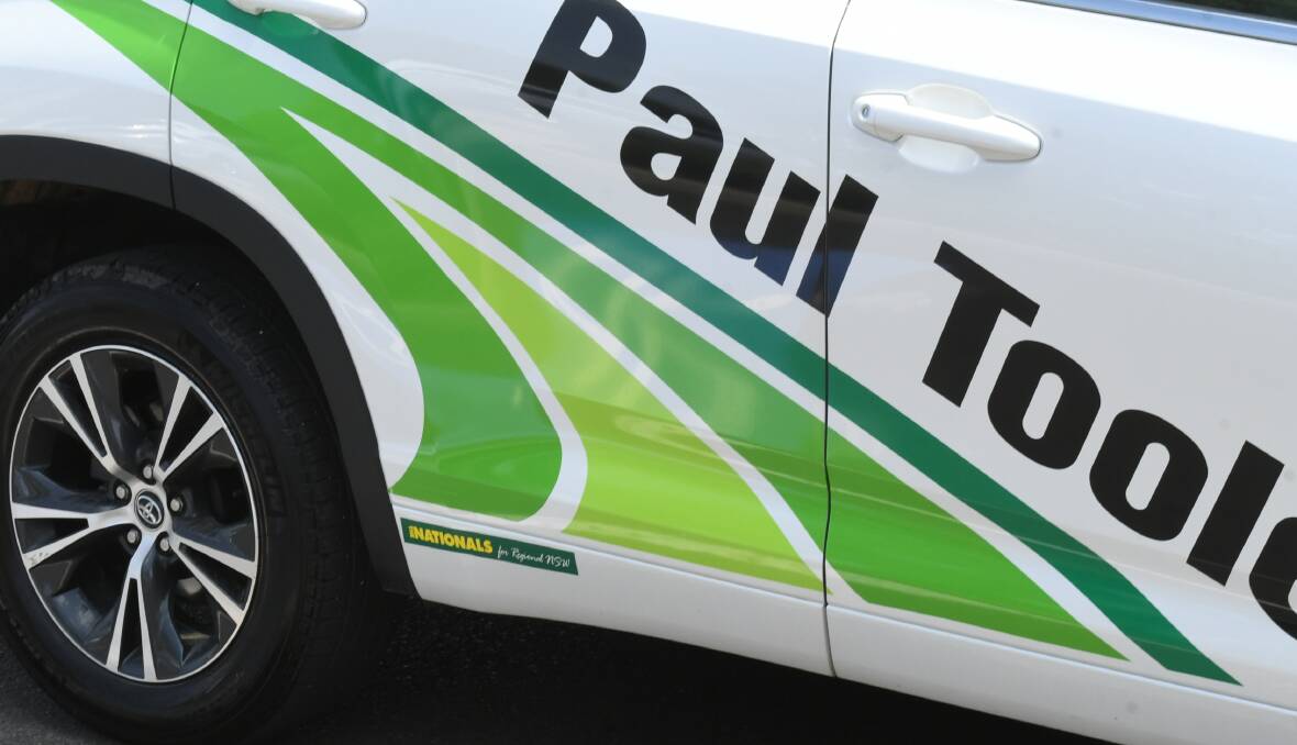 HARD TO SPOT: Member for Bathurst Paul Toole's name is far easier to see on his campaign material than his party's.