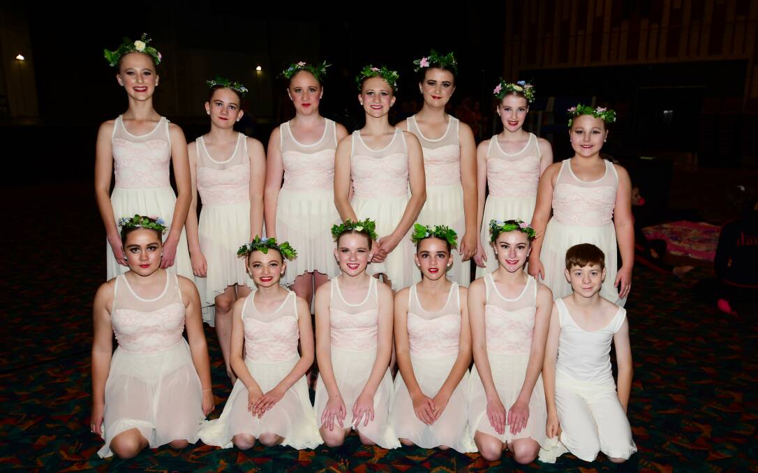 PERFORM: Colour City Dance had numerous troupes in the eisteddfod including the 14 years and under contemporary group. Photo: BELINDA SOOLE