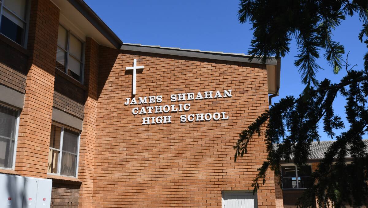 CATHOLIC SCHOOL STRIKE: James Sheahan High School is one of three Catholic schools in Orange that will be affected by Friday's strike. The school will remain open, although classes may be collapsed or combined. Photo: JUDE KEOGH