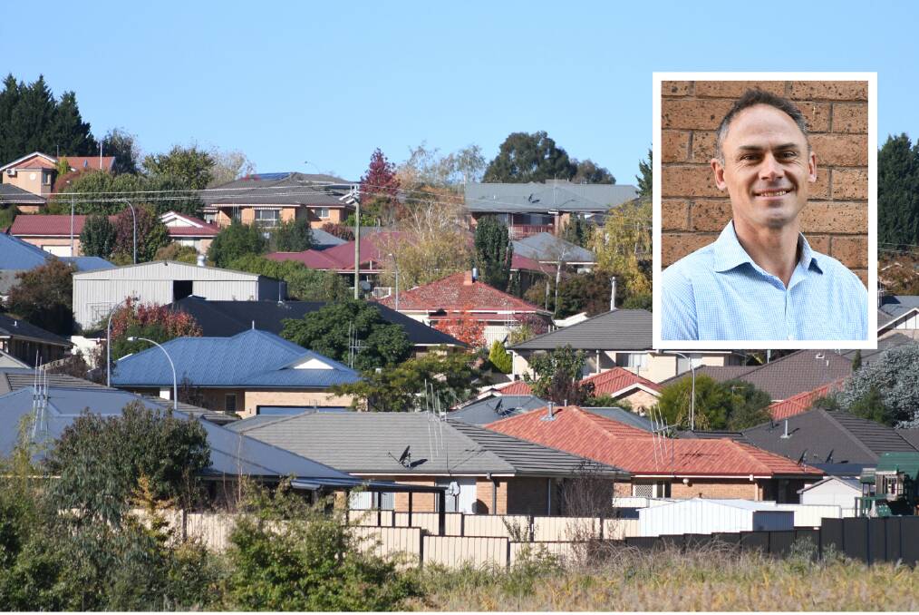 PRICE HIKE: Buyers agent Graydon Staniforth (inset) says building a new home in Orange now costs at least $700,000.