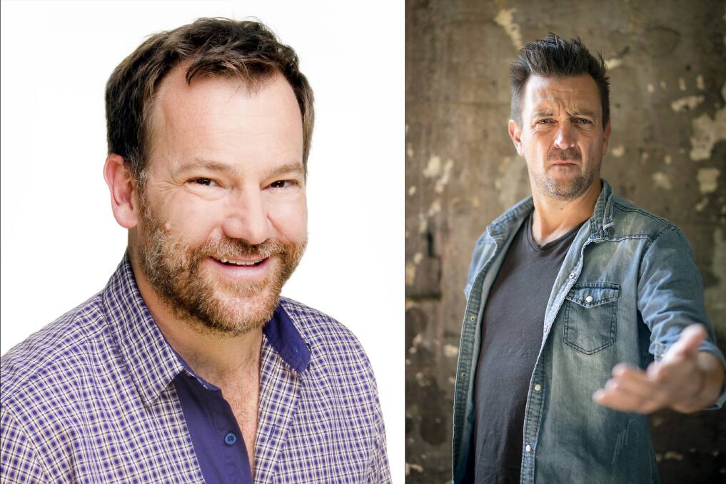 COMIC RELIEF: Anthony 'Lehmo' Lehmann and Steve Philp will perform at this weekend's comedy shows at Factory Espresso.