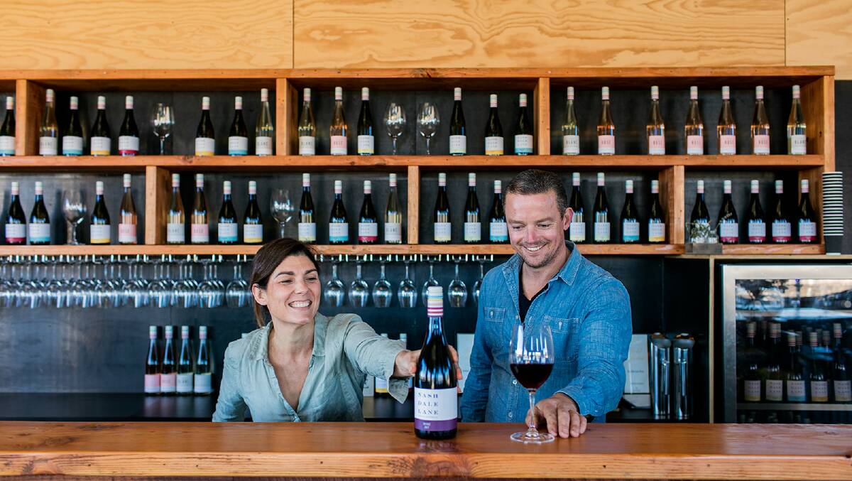 Nashdale Lane's Tanya and Nick Segger. Tanya says cellar doors are at their busiest in winter and advises people to book ahead, especially on the long weekend. 
