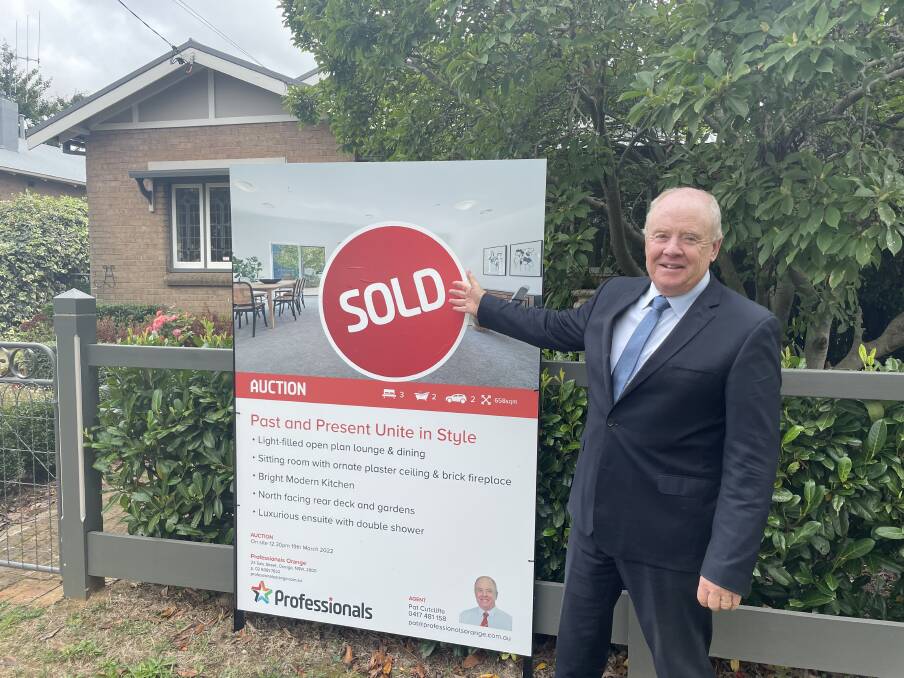 RECORD MONTH: Professionals Orange Director Pat Cutcliffe at 45 Casey Street, which sold for $1.23 million this month. Photo: LACHLAN HARPER