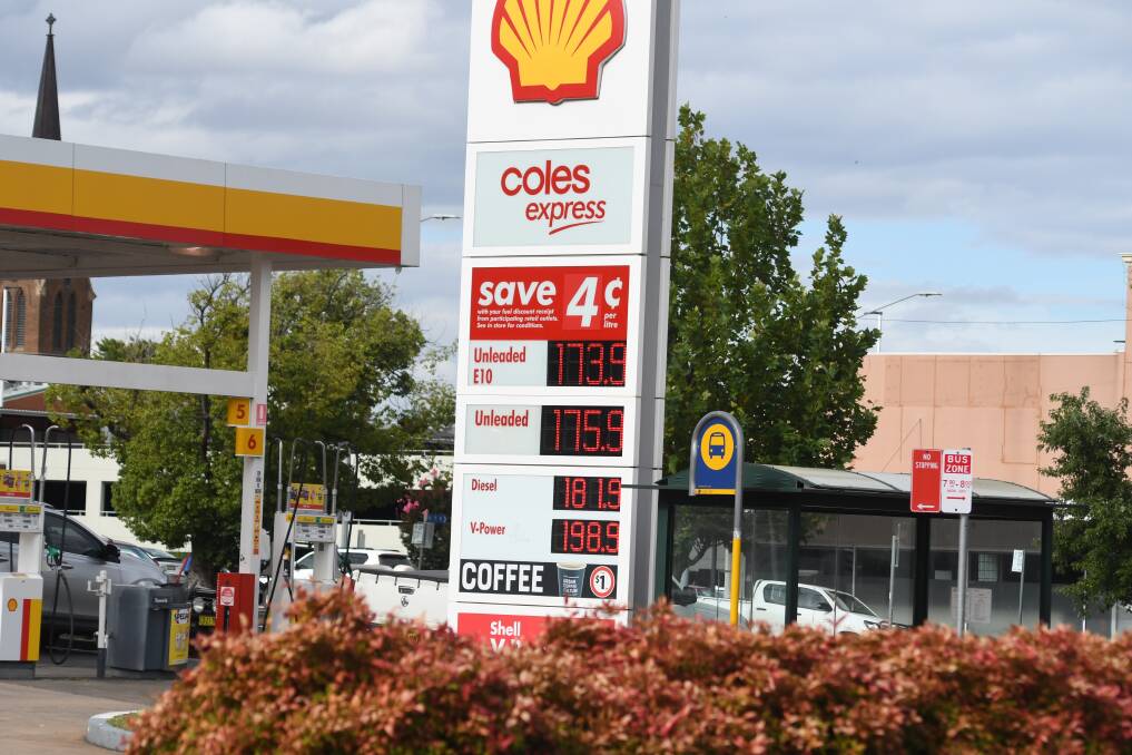 ON THE RISE: Orange's petrol prices have almost doubled since the lockdown lows of May 2020. The price of unleaded fuel in the city on Wednesday ranged between 167.9 cents per litre and 175.9 cents per litre Photo: JUDE KEOGH