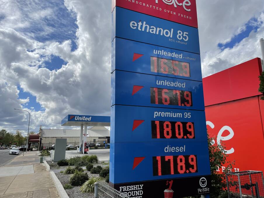 HEADING DOWN: Orange petrol prices have fallen by about 37 cents per litre since the highs of March. Photo: NICK MCGRATH