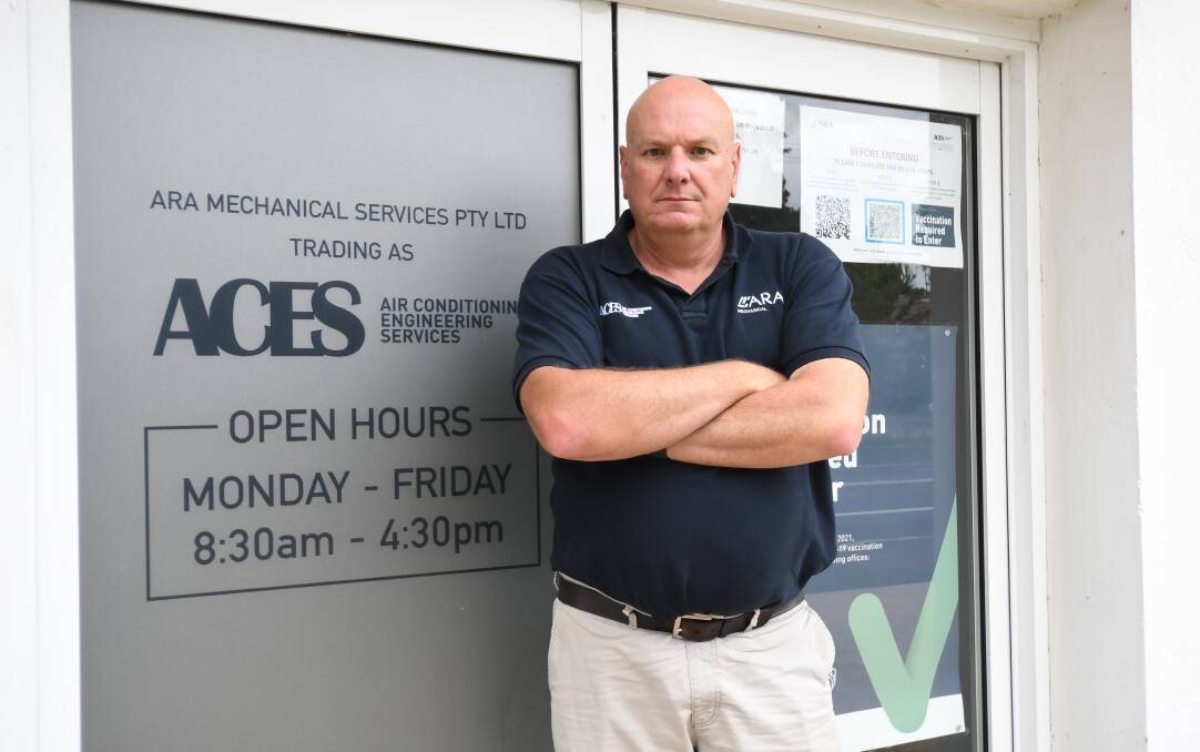 SHORT STAFFED: Scott McLean of ACES Air says it's extremely difficult to find skilled employees in Orange. Photo: CARLA FREEDMAN