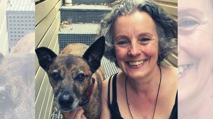 ORANGE VISIT: Sydney based animal communicator Jacqueline Buckingham with Nossi the dog.