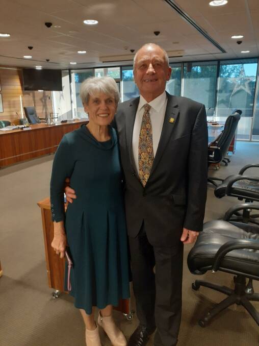 PROUD CITIZENS: Cr Turner and wife Diane moved to Orange in 1973. PHOTO: Contributed