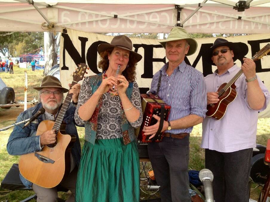 Popular local Australiana and bush dance band, November Shorn will also be on the free stage at The Royal om Sunday afternoon.