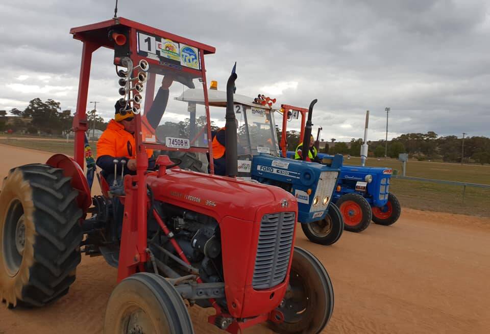 OFF AND RUNNING: Nick Clancey at the Tractor Trek's 24-hour Tractor-thon at Canowindra earlier this year. Photo: SUPPLIED. 