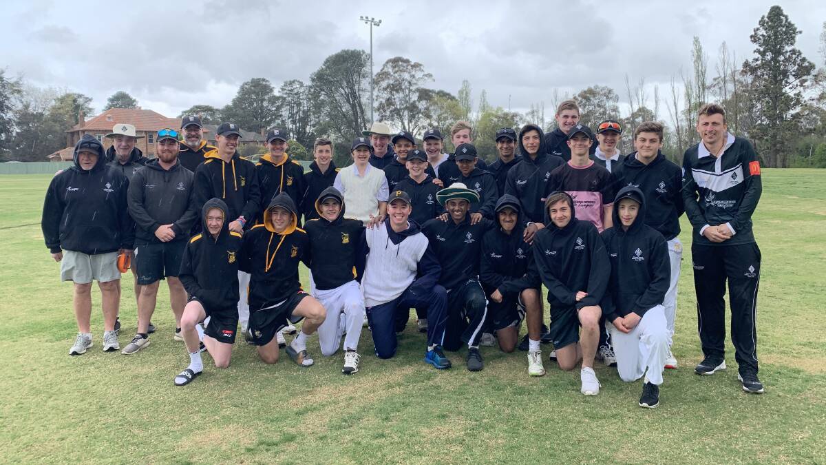 DARK CLOUDS BREW: Wests and Orange come together at Country Club just after their third and final game was called off on Tuesday due to a storm. Photo: SUPPLIED. 
