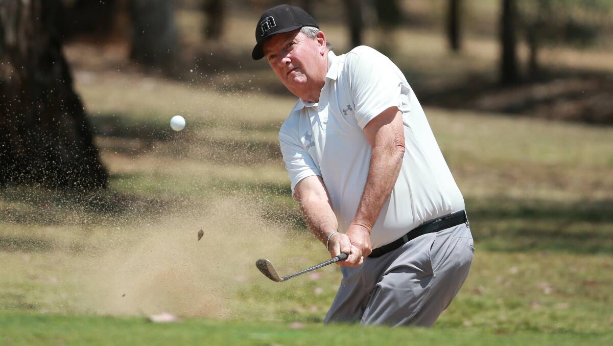 BACK TO BLAYNEY: Robert Payne in action at the NSW country championships over the weekend. He'll be in Blayney this coming weekend to try and nab his ninth Blayney Open. Photo: DAVID TEASE/GOLF NSW. 