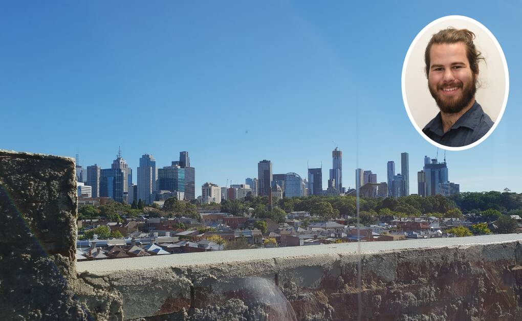 LOCKED DOWN: The skyline of Max Stainkamph's former home of Melbourne, now back under coronavirus lockdown. 