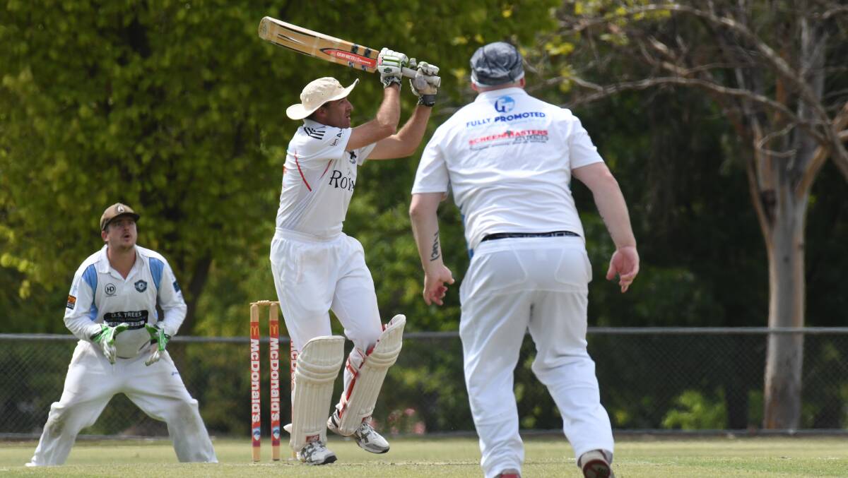 SWIVEL: Centrals' Daryl Kennewell plays a pull shot during his side's dismal batting performance. Photo: JUDE KEOGH