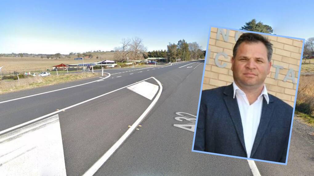 FAST-TRACK IT: Member for Orange Phil Donato is calling for a turning lane to be added to the Mitchell Highway at Pretty Plains Road before 2022-23. Main photo: GOOGLE MAPS