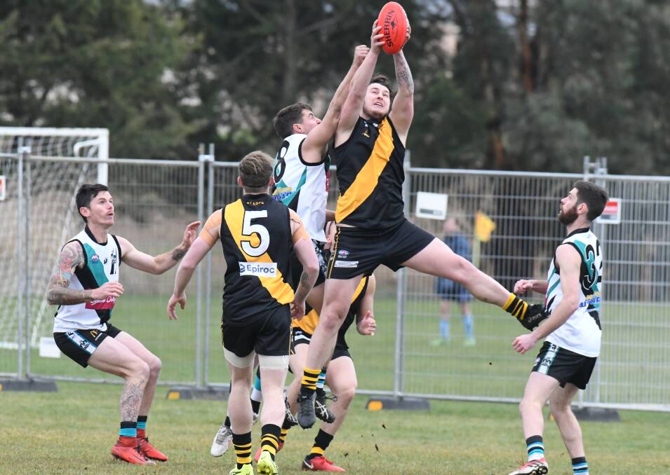 KEY COG: Chris Rothnie has been in strong form in the past few weeks up forward for the Tigers. Photo: CARLA FREEDMAN. 