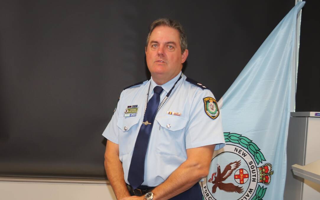 STAY PUT: Central West Police District superintendent Steve Tuckwell is urging holiday makers to cancel their plans. Photo: CARLA FREEDMAN