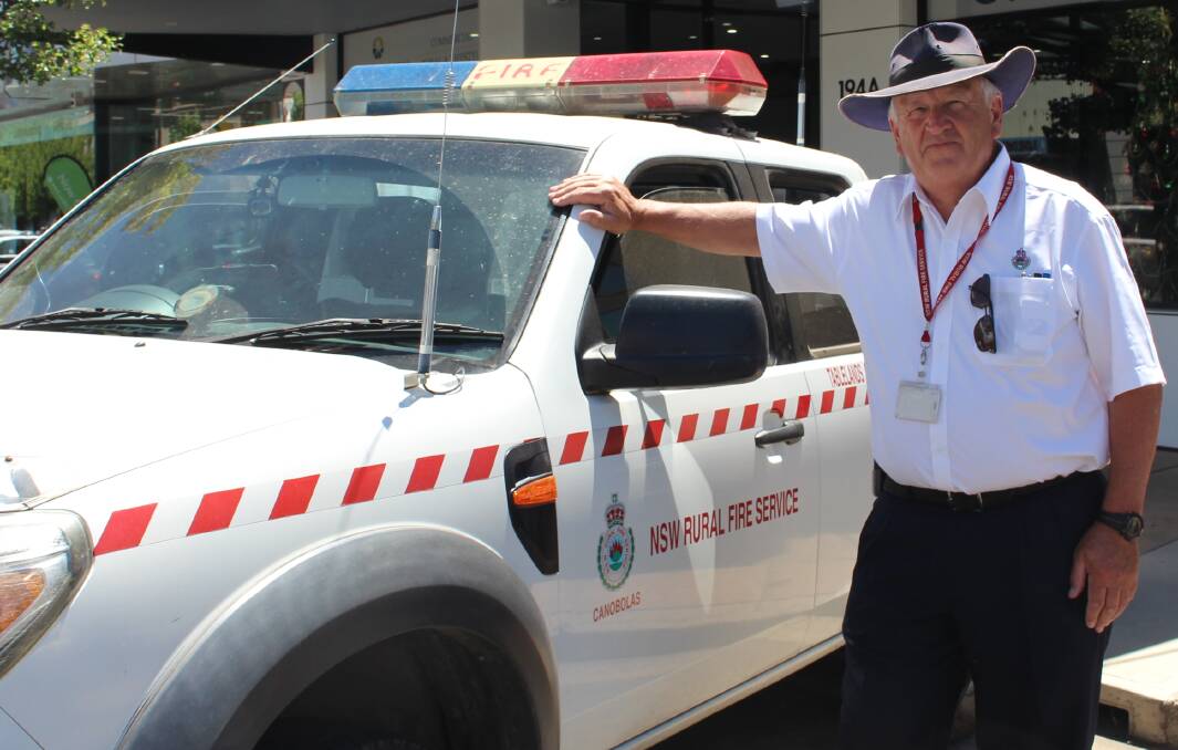 LIFE MEMBER: Geoff Selwood has been named a life member of the NSW Rural Fire Service's Clifton Grove-Ophir brigade. Photo: MAX STAINKAMPH