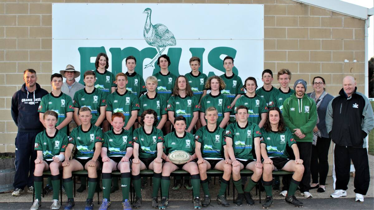 READY TO GO: The Emus' under 15 side at the end of last year, the majority of which will head across the ditch in 2020. Photo: SUPPLIED. 