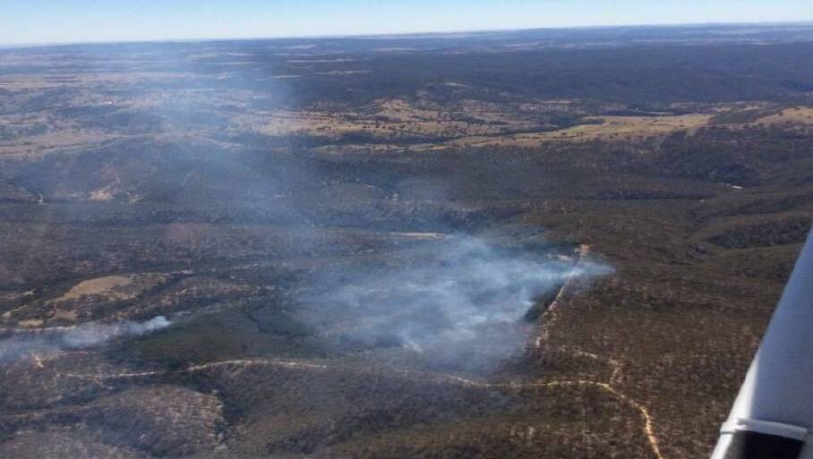 WIDE EXPANSE: Abercrombie National Park - pictured from an RFS plane in 2014 - was the site a group of 10 people went missing at over the weekend. Photo: NSW RFS