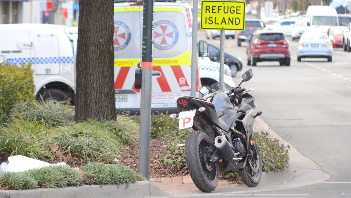 The bike which was involved in the incident. Photo: JUDE KEOGH