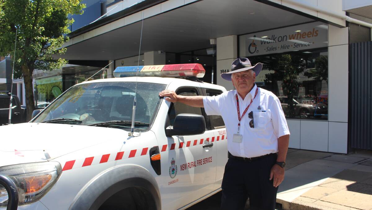 Geoff Selwood recorded 50 years with the Rural Fire Service earlier this year. Photo: MAX STAINKAMPH