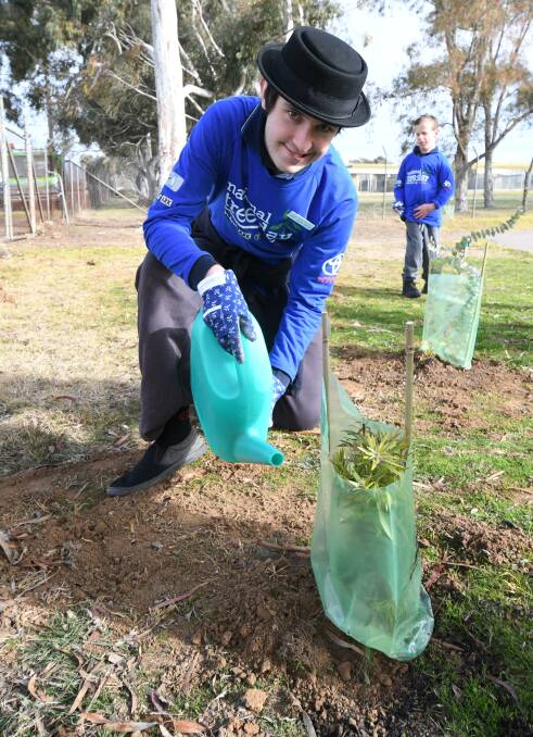 All the action from the tree planting at Anson Street School on Friday. Photos by JUDE KEOGH