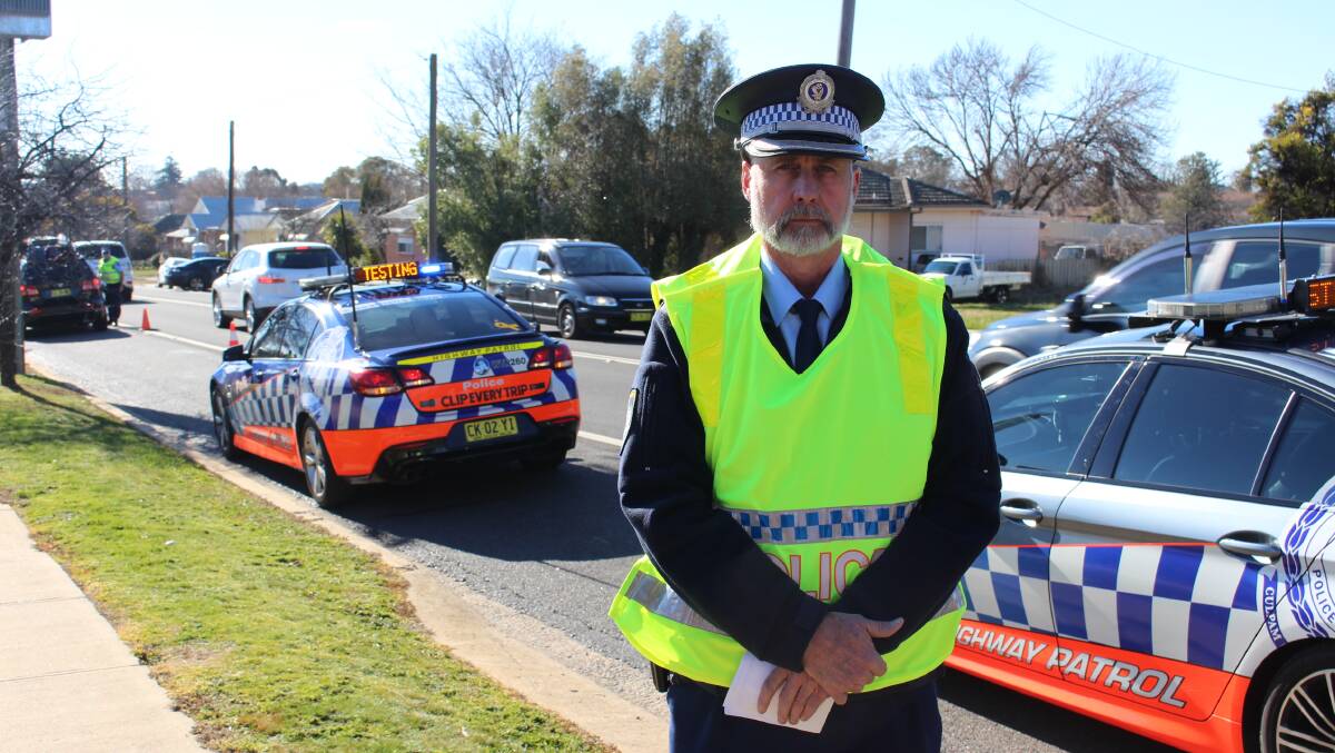 ON GUARD: Central West Police District inspector Dave Harvey will be a part of Operation Chrome over the weekend. Photo: MAX STAINKAMPH