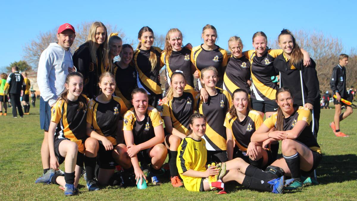 WINNERS: Orange's girls football side claimed a 1-0 win in their Astley Cup clash with Dubbo on Wednesday. Photo: MAX STAINKAMPH. 