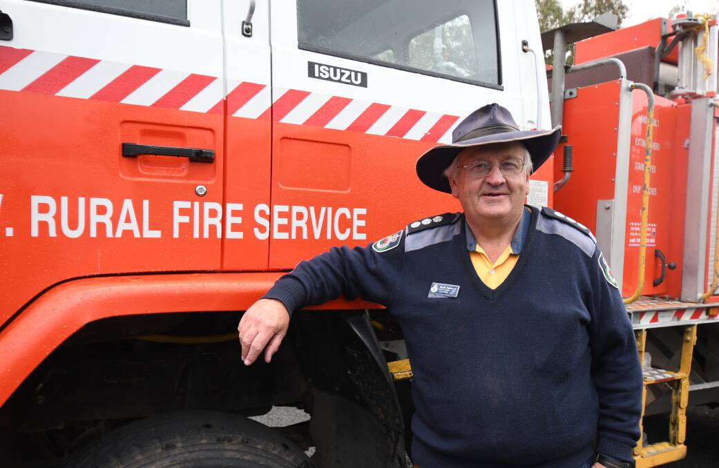 RECOGNISED: Rural Fire Service captain Geoff Selwood was recognised for his work across 50 years of service with the Australian Fire Service Medal. Photo: CARLA FREEDMAN 0610cfsellwood1
