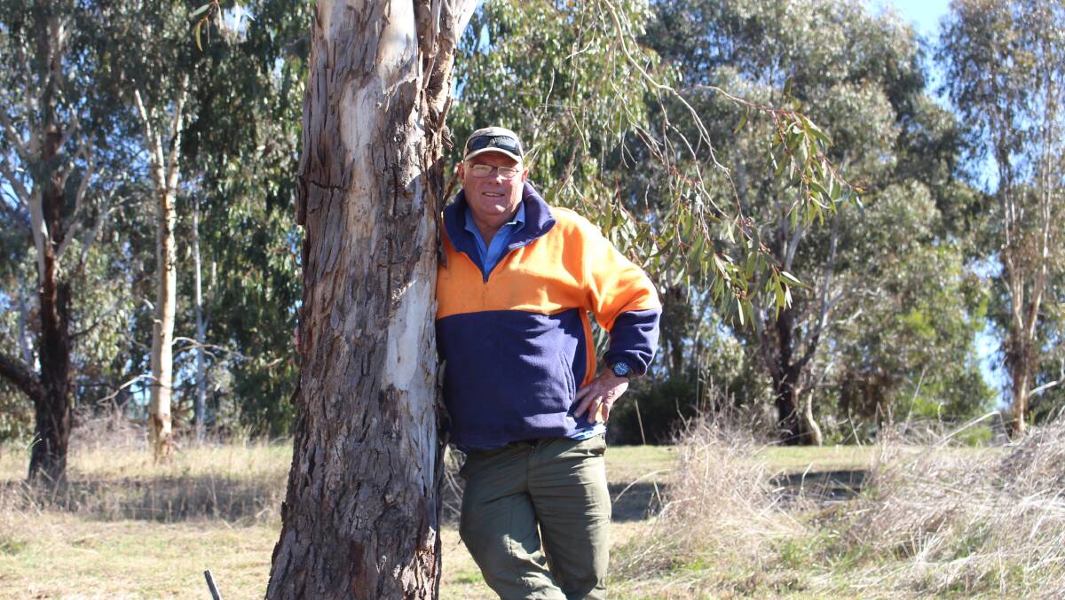 TREE HUGGING: Bill Josh at Lake Canobolas near where the new trees will be planted on Sunday. Photo: MAX STAINKAMPH