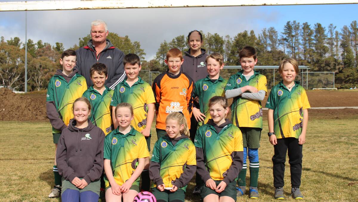 SMILES ALL ROUND: The Cudal under 11 team after their first game back for 2020. Photo: MAX STAINKAMPH