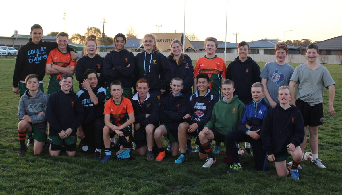 READY TO GO: The Orange City under 13 side will run out on Pride Park in their grand final derby against Emus on Saturday. Photo: MAX STAINKAMPH