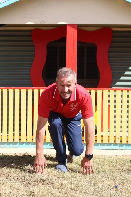 OFF AND RUNNING: Spring Terrace Public School principal Peter Scott. Photo: MAX STAINKAMPH