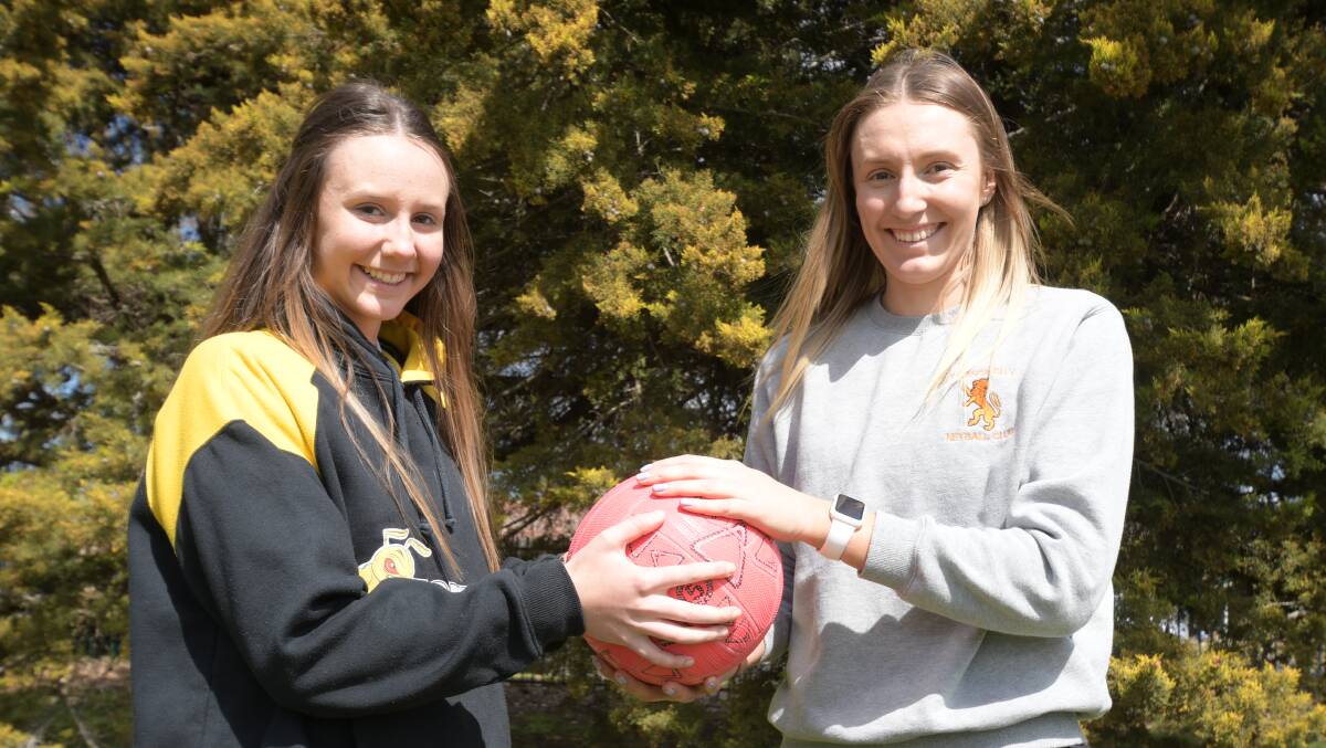 SISTER ACT: Megan and Kate Eslick will line up for the Hornets and Orange City respectively in Saturday's grand final. Photo: JUDE KEOGH