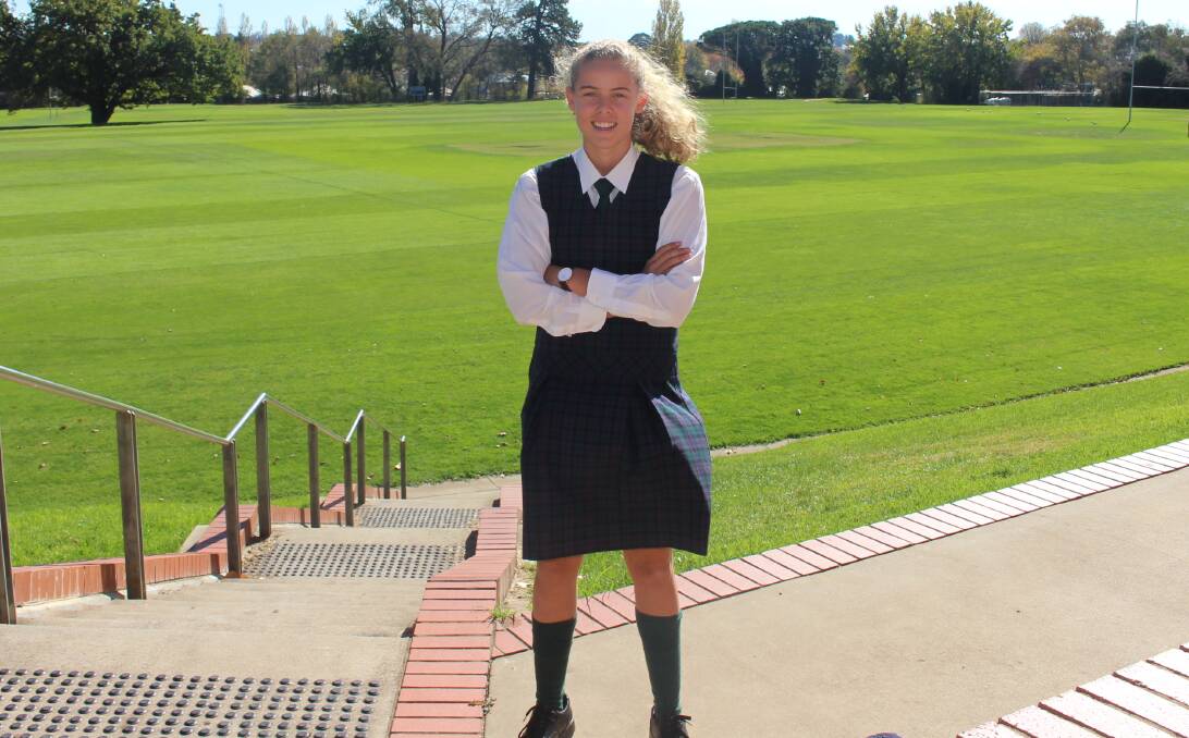 INTERNATIONAL DUTY: Phoebe Litchfield has made the cut for the All Schools hockey squad. Photo: MAX STAINKAMPH