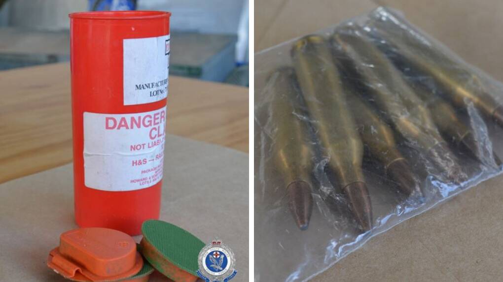 SEIZED: The items allegedly seized from an address on Bathurst Road on Friday. Photos: CENTRAL WEST POLICE DISTRICT