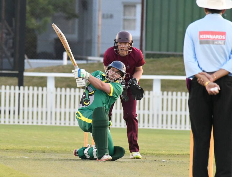 All the action from Wade Park in Friday night's Twenty20 game. Photos: JUDE KEOGH.