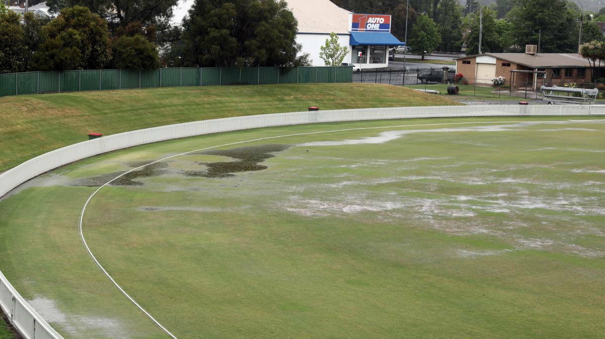 WET WEATHER: Games at Wade Park are still on, but there's a chance Sunday may leave the ground looking like it did here in 2017. 