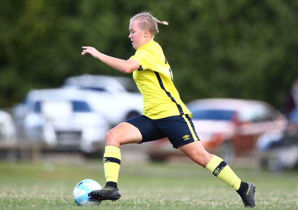 IN FORM: Gun Western NSW Mariners' striker Poorsha McPhillamy scored a brace over the weekend in their derby clash with Central Coast Mariners.