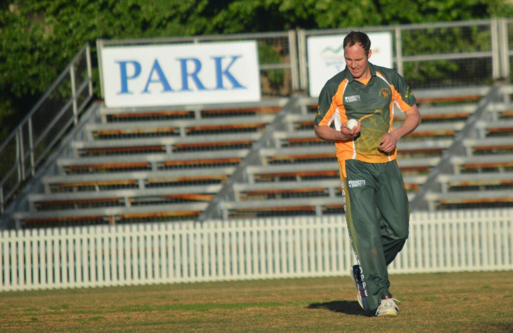 SKIPPER: Joel Cresswell getting ready to steam in during CYMS' last T20 Royal Hotel Cup game at Wade Park a few weeks ago. Photo: MATT FINDLAY.
