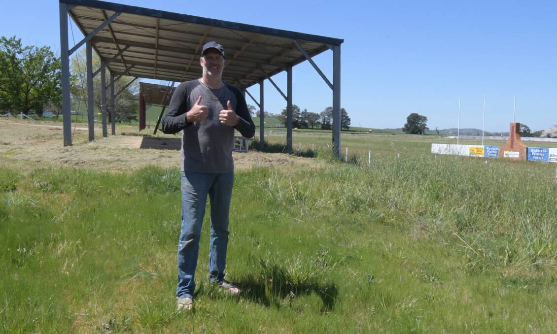 RENOVATOR'S DELIGHT: Orange Equestrian Club president Andre Riphagen at the site of the old Orange Paceway, which he wants to see become a hub for showjumping. 